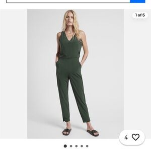 Athleta Dark Green Women's Jumpsuit